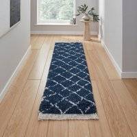 Think Rugs Boho 5413 Runner Navy Blue