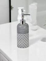 Showerdrape Grey Ravello Geo Floral
