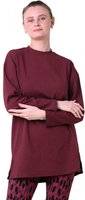 SIA Oversize Texture Rib Tops - Red