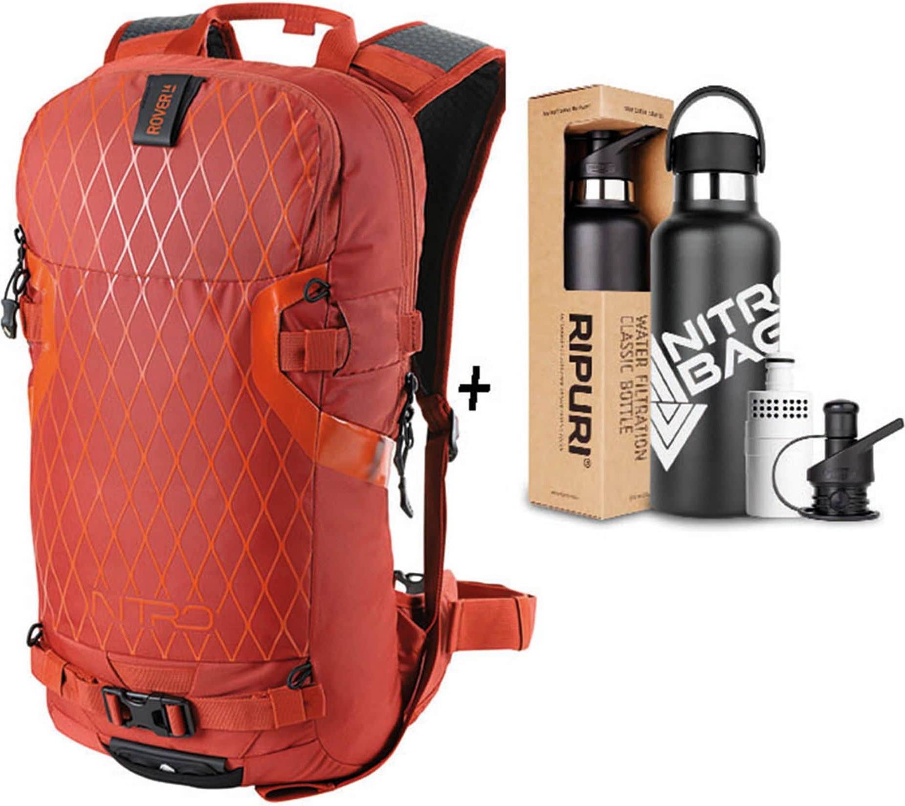 Nitro Ripuri Backpack Set 2 Pcs - Red