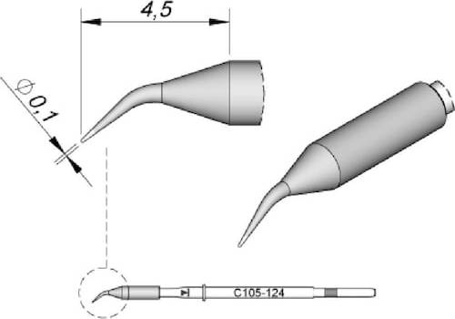 JBC Tools C105124 Lödspets Rundformad