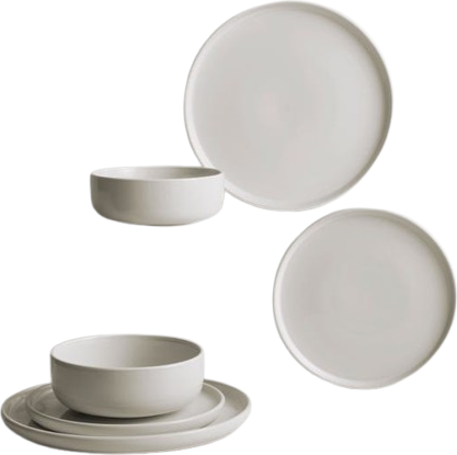 Dunelm Stacking 12 Set Dinner Set 12pcs