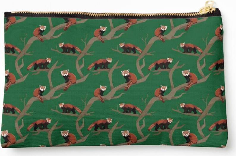 WHIBOS Makeup Bag - Red