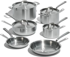 Made In Cookware Made In Stainless Steel Clad 10-Piece Cookware Set with lid