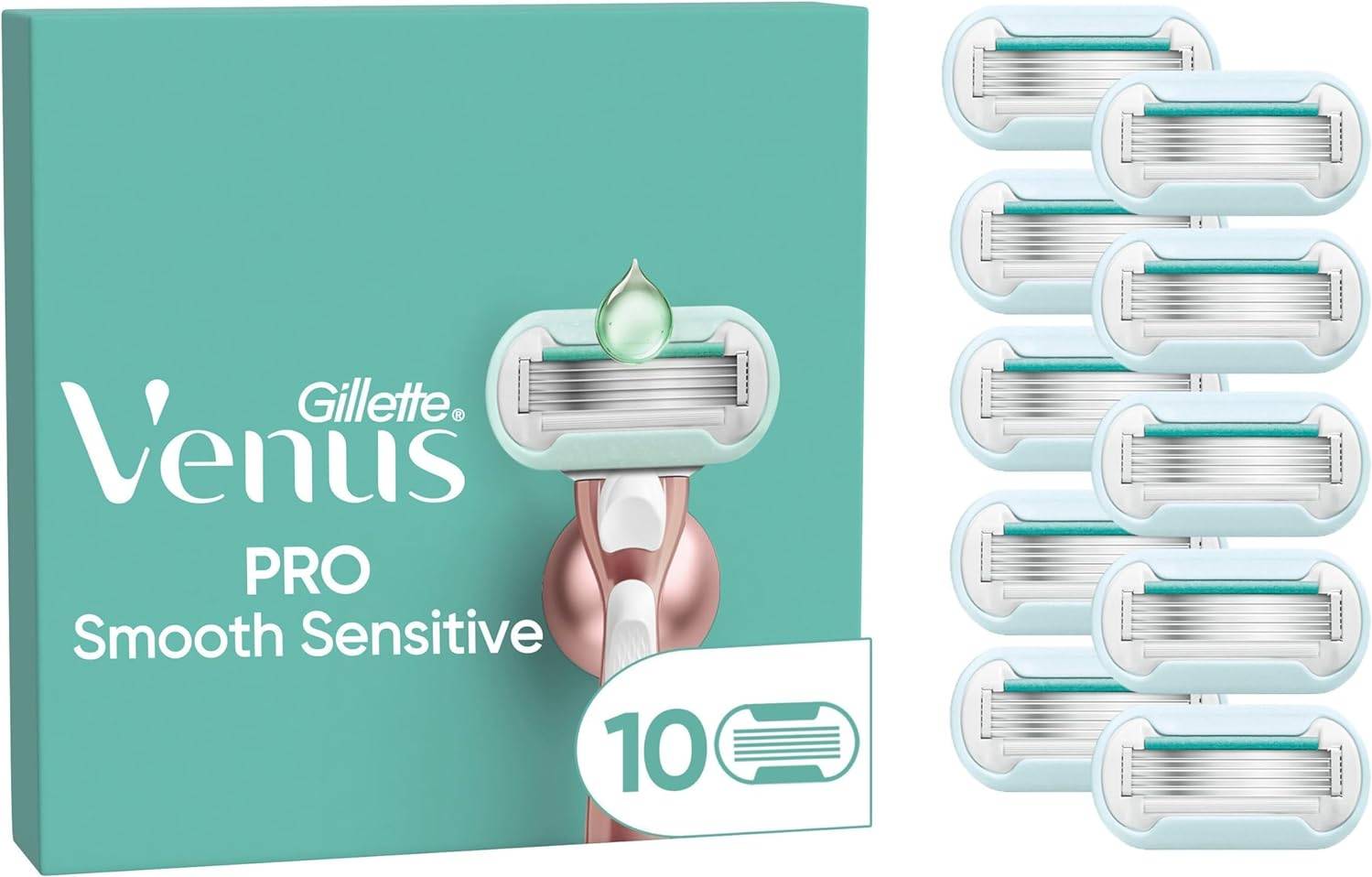 Venus rakblad sensitive Gillette Venus Pro Smooth Sensitive Razor 10-pack