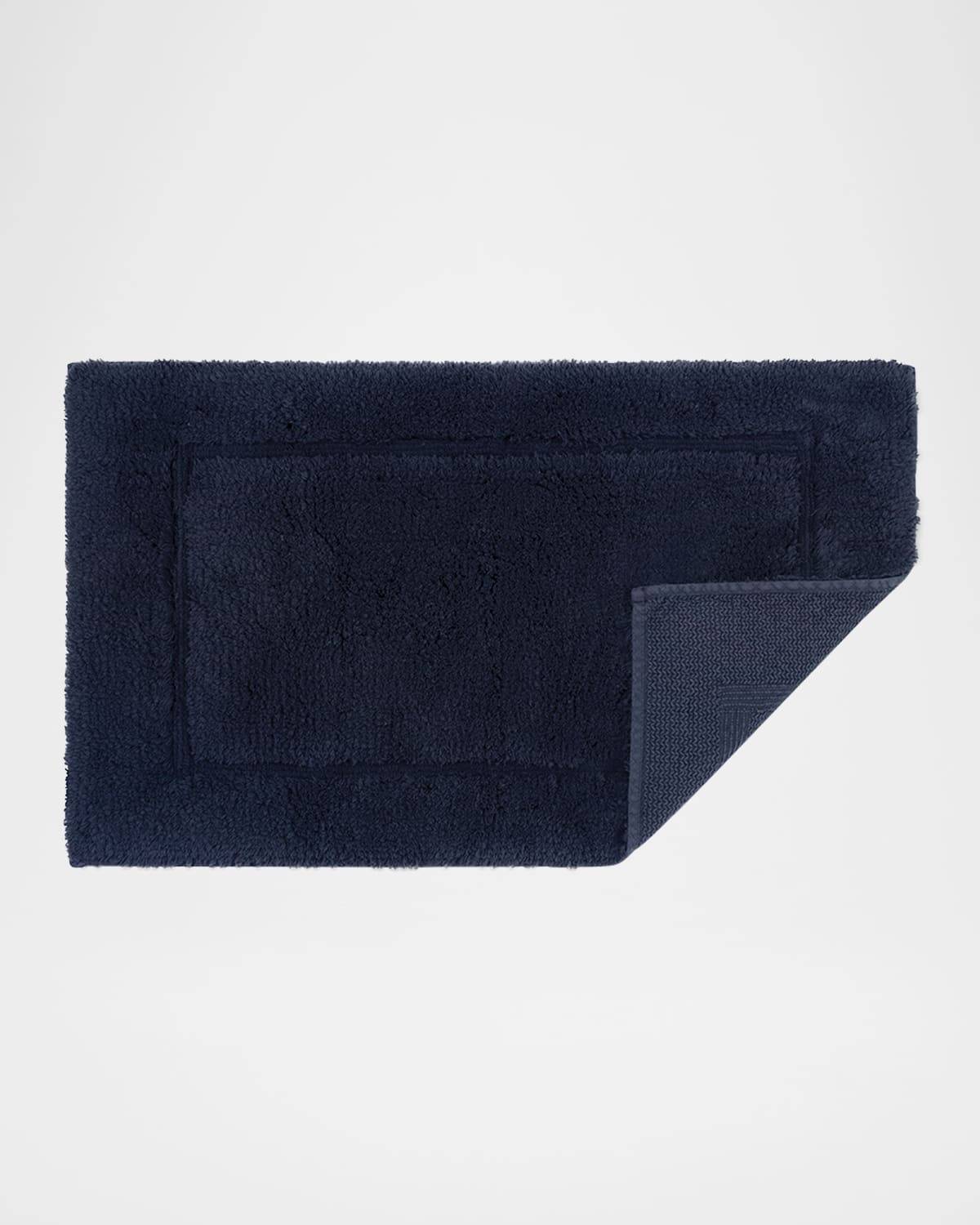 Matouk Milagro Small Bath Rug - Navy Blue