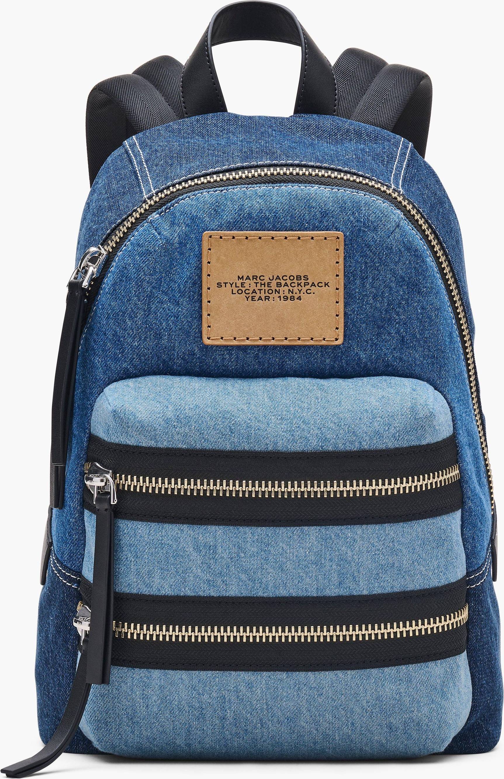 Marc Jacobs Rucksack Colorblock Denim - Indigo Multi