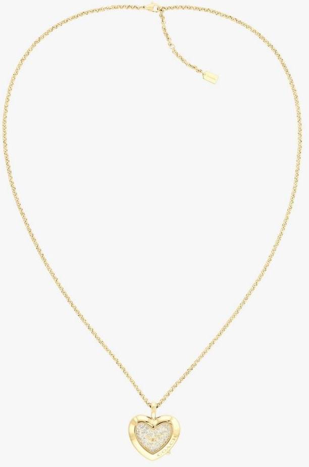 Coach Heart Necklace Ladies Watch Gold
