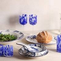Oval Octopus Plate - White