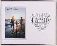Family picture frames Celebrations Family Silver Heart - White Photo Frame