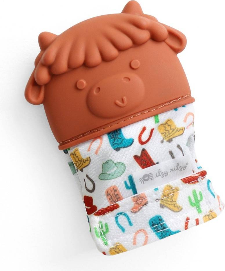 Itzy Ritzy Teething Mitt Cow