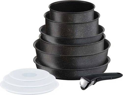 Tefal Ten-Piece Stone Coating Cookware Set