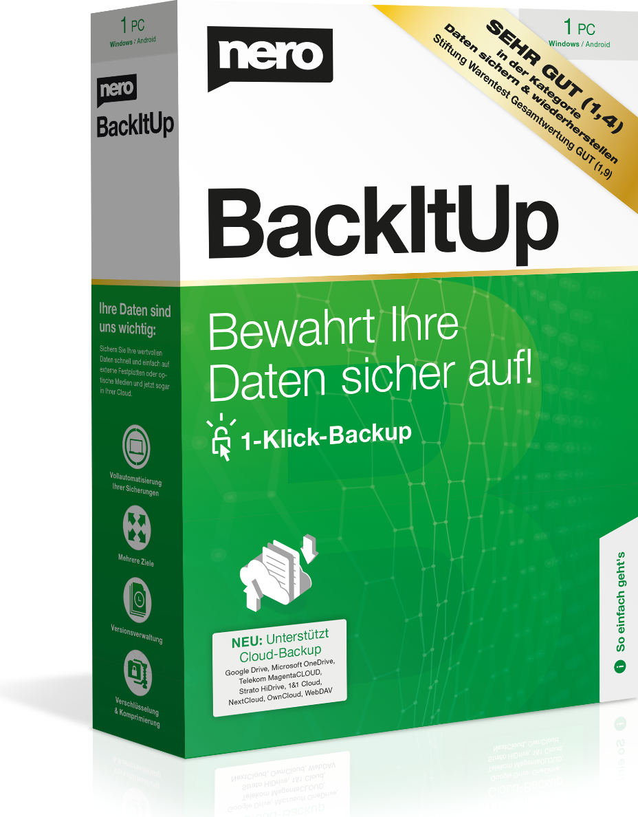 Nero Backitup Software Auto Backup