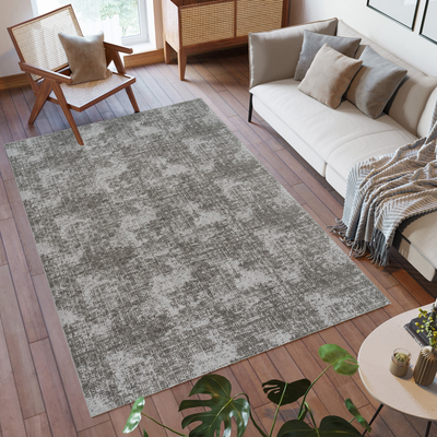 Gertmenian Transitional Geometric Silver Area Rug 5 x 7 ft