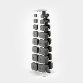 Weight set with rack WeGym SafeGrip Dumbbells Full Set with Light Rack