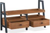 Sierra Acacia Media Unit With Drawers One Size