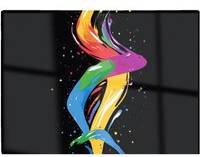 Warren Reed Vibrant Flow Abstract Pride Fish Multi Chopping Board