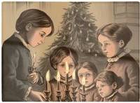 Warren Reed Christmas Candles Multi One Size Chopping Board