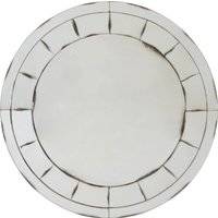 Premier Riza Round And Effect Grey One Size Wall Mirror