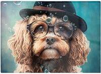 Warren Reed Cavapoo Dog Splashart Multi Chopping Board