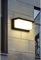 Living and Home Outdoor IP65 Waterproof Rectangular LED One Size Wall light