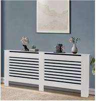 Groundlevel Wooden Radiator Cover White Small