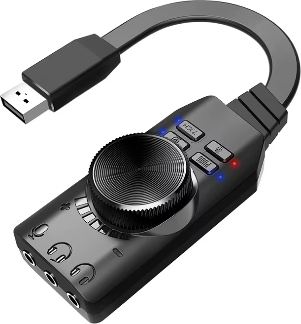 Usb audio interface Plextone 7.1 Channel USB Sound Card Audio Interface