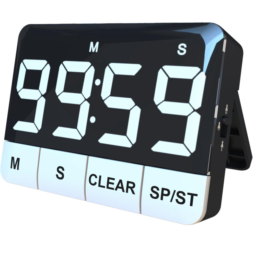 Torribaly 120DB Loud Digital Countdown with LED Display Kitchen Timer