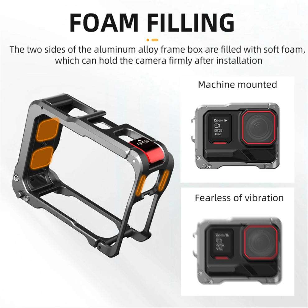 Metal Cage Action Camera Frame