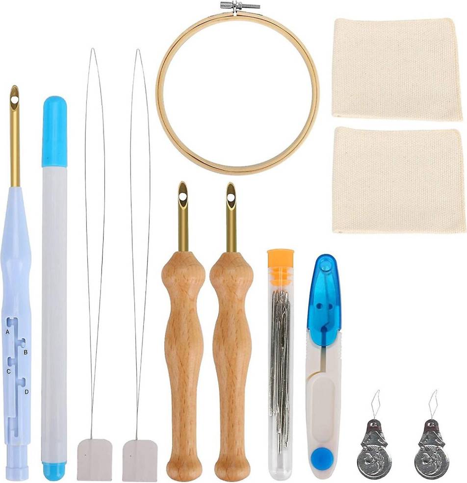 Punch needle kit Punch Needle Kit Adjustable Rug Yarn