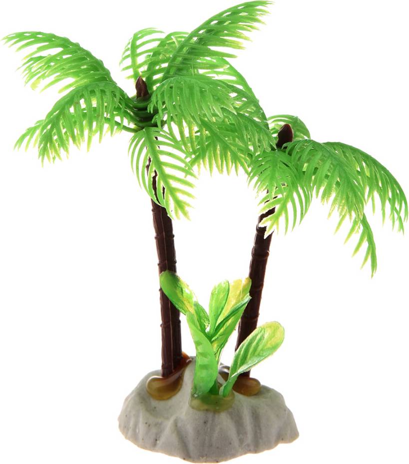 Typecat Emulational Mini Coconut Tree Decor with Ceramic Base