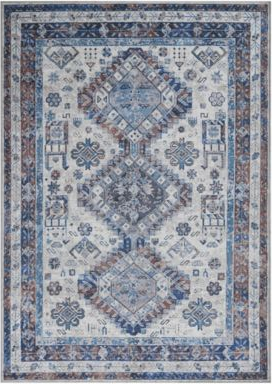Machine washable rugs Amer Rugs Alaska Machine Washable ALA2 5'3'' x 7'6'' Area Rug Beige