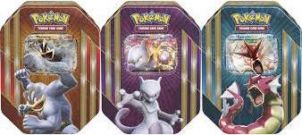 Pokemon tin Pokémon Triple Power Spring Tin 2016