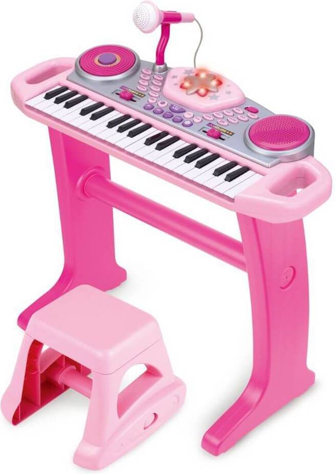 Diverse Rosa Barn Keyboard Med Stol