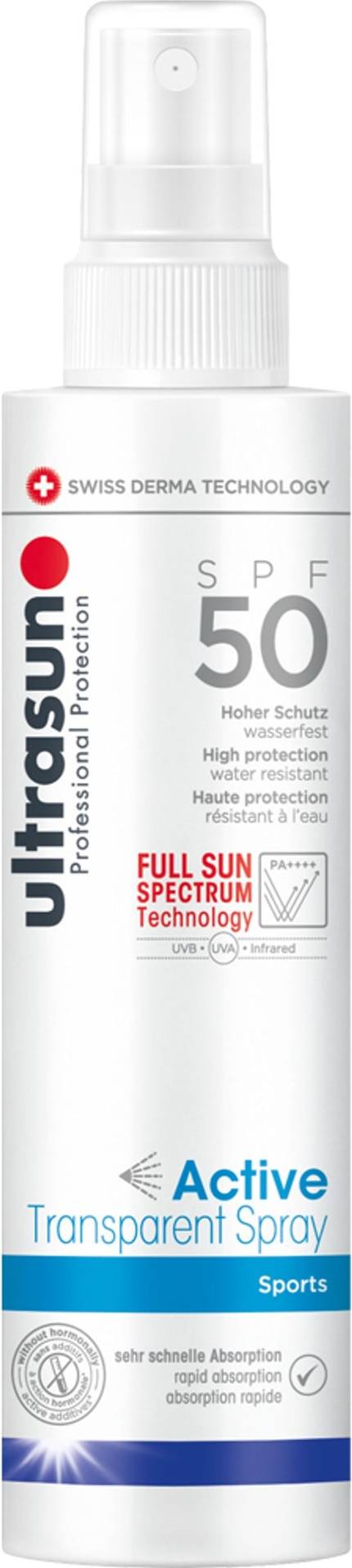 Active Transparent Spray SPF50