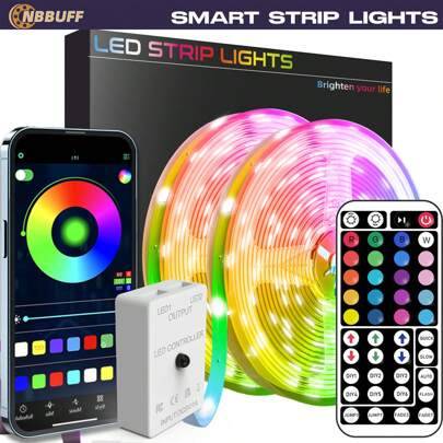 USB Lights With 44-Key Remote App Smart Control
