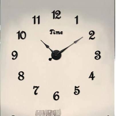 Shein Large DIY Digital Pattern Wall Clock