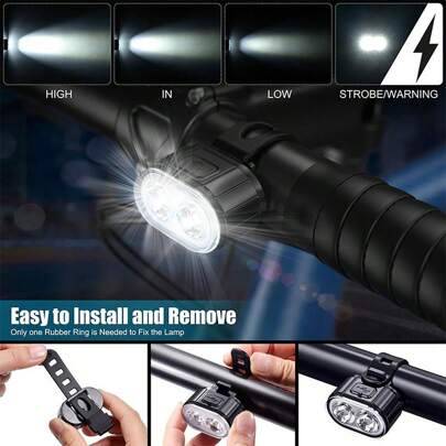 Shein Mountain Bike Front And Rear LED Lights 2pcs