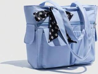 Shein Large Capacity Solid Color Tote Bag - Multiple Pockets