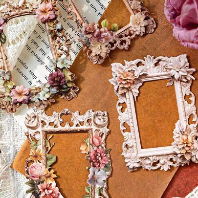 Shein Embossed Flower Design Frame 10pcs Photo Frame