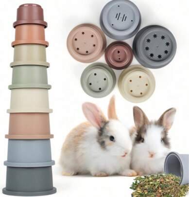 Shein 8 Pcs Set Rabbit Hamster Snack Cups