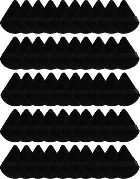 Shein Triangular Velvet Makeup Powder Puff - 50pcs