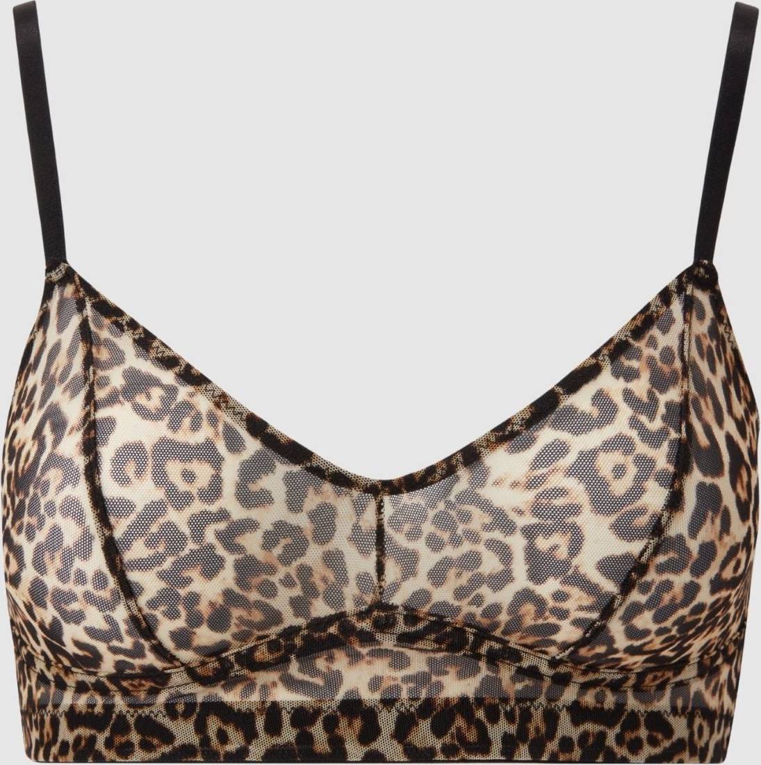 Mesh Balconette Leopard