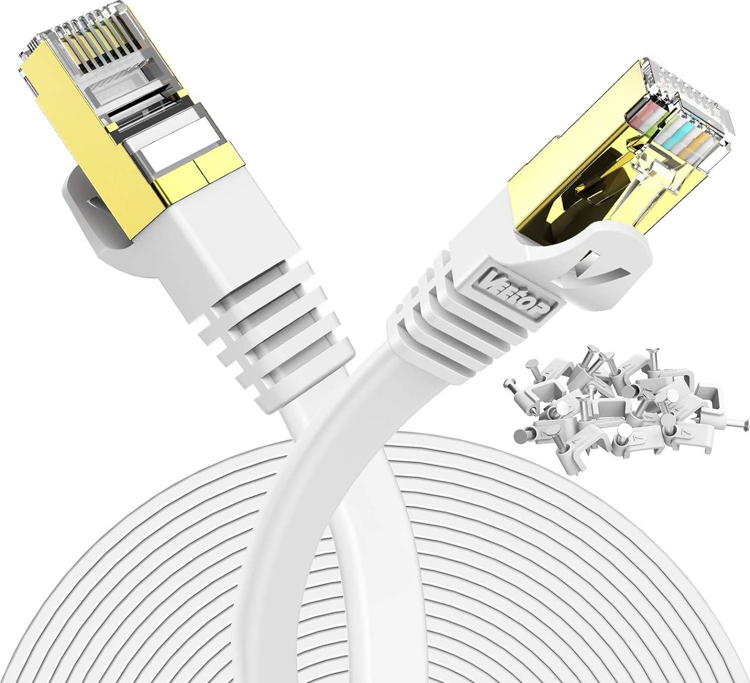 Veetop Cat7 10Gbps STP RJ45 - RJ45 M-M 10m