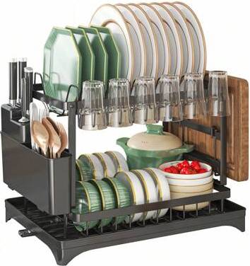 Over the sink dish rack Shein Drying Rack For Kitchen Counter Over The Sink 1pc Dish Drainer