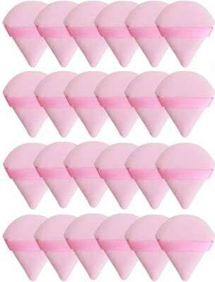 Shein Triangular Velvet Makeup Powder Puff - Facial/Eye
