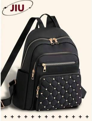 Bags Shein Backpack Women Purse With Diamond Rivet Design - Multi-Functional