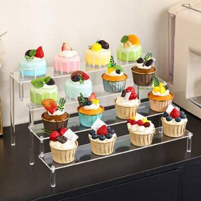 Shein Acrylic Multi-Tier Transparent Display Rack Cake Stand