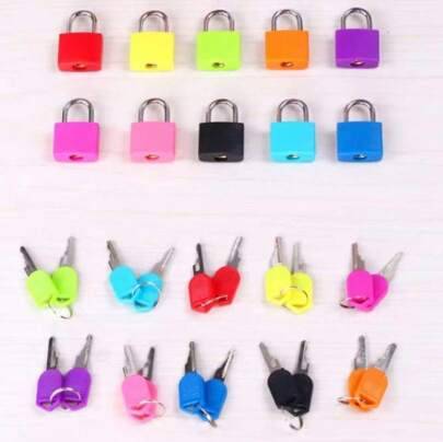 Shein Small Padlock With Key For Luggage Lock