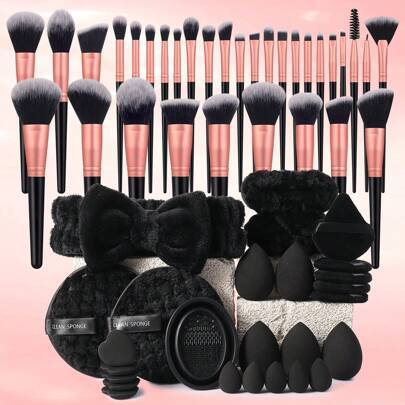 Pinsel set make up Shein Make-up Pinsel Set mit 32 - Rouge